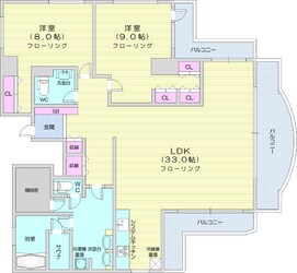 フォルレーベン円山の物件間取画像